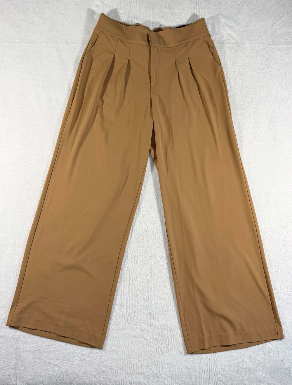 Torrid Wide Leg Studio Crepe High-Rise Pant Tobacco Brown Size 12 Tall
